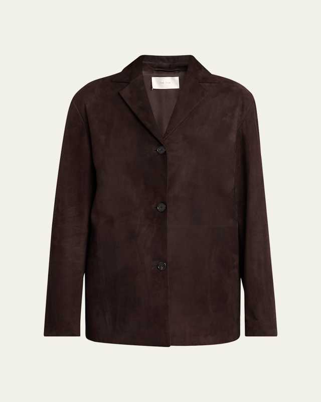 Fabian Suede Single-Breasted Jacket